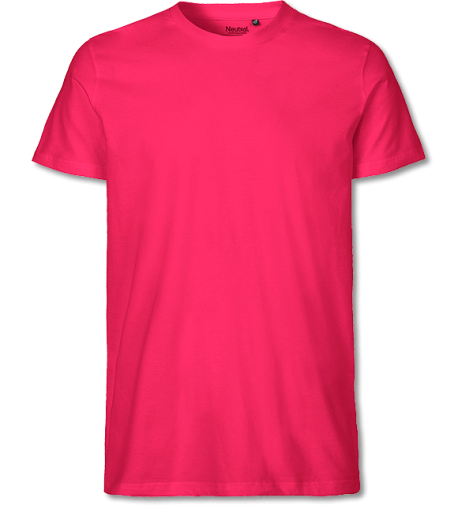 Bio Herren Fit T-Shirt pink | L