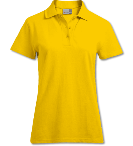 Premium Damen Poloshirt gold | S