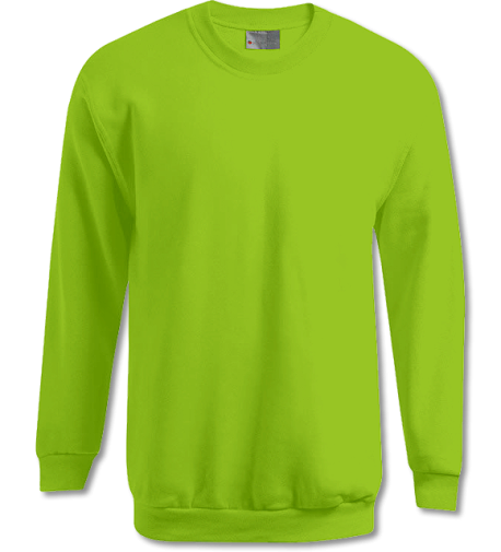 Baumwoll-Sweater lime green | M