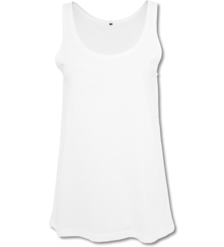Damen Long-Tanktop  white | L