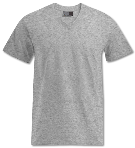 Premium V-Neck T-Shirt sportsgrey | L