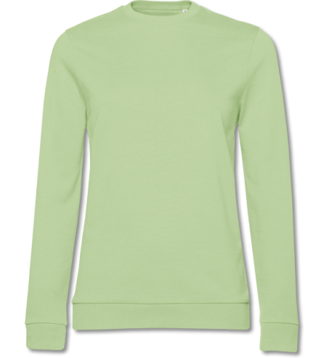 Damen French Terry Sweater #Set In light jade | XS