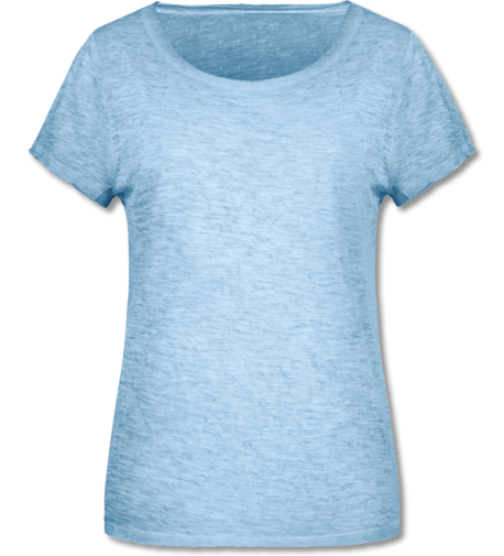 Bio Damen Slub T-Shirt horizon blue | XS