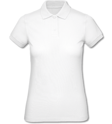 Bio Damen Polo Inspire white | L