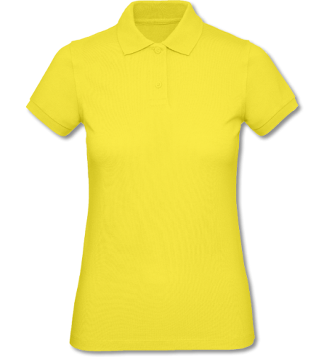 Bio Damen Polo Inspire solar yellow | XL