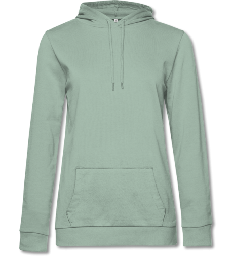 Damen French Terry #Hoodie sage | S