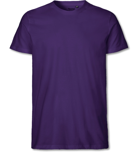Bio Herren Fit T-Shirt purple | L