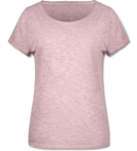 Bio Damen Slub T-Shirt soft pink | XS