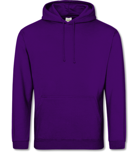 College Hoodie  purple | S