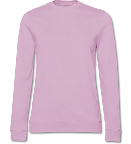 Damen French Terry Sweater #Set In candy pink | XL