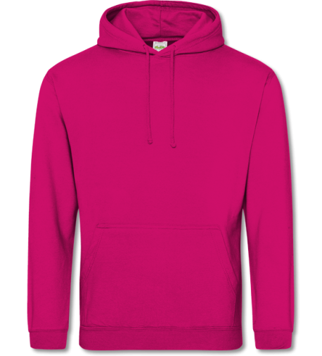 College Hoodie  hot pink | XS