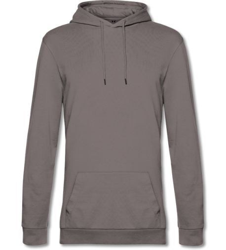 French Terry #Hoodie elephant grey | L