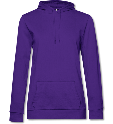 #Hoodie Women mit French Terry  radiant purple | S
