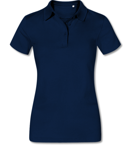 Damen Jersey Poloshirt  navy | S
