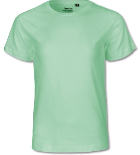 Bio Kinder T-Shirt dusty mint | 128-134