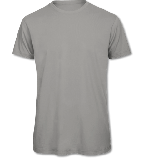 Bio Herren T-Shirt Inspire light grey | 2XL