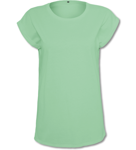 Damen Extended Shoulder T-Shirt neo mint | L