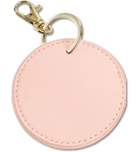 runder Schlüsselanhänger soft pink | onesize