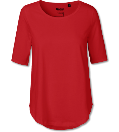 Bio Damen Halbarm T-Shirt red | XL