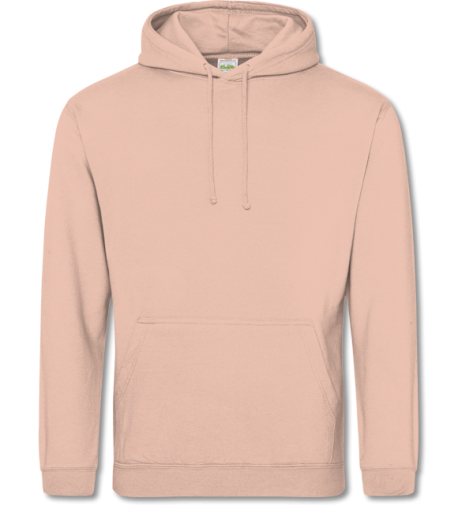 College Hoodie  peach perfect | S