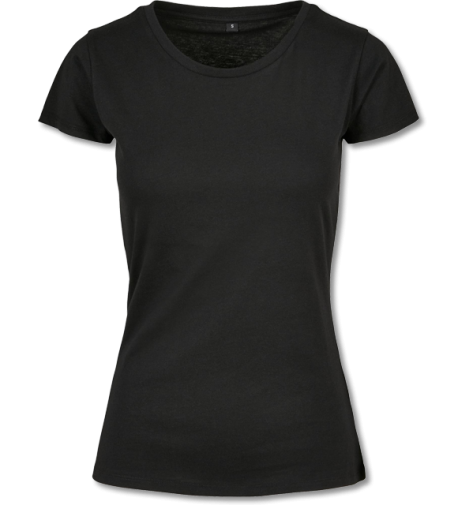 Basic Damen T-Shirt black | 2XL