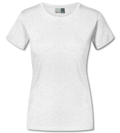Premium Damen T-Shirt ash | M