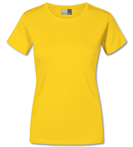 Premium Damen T-Shirt gold | XL