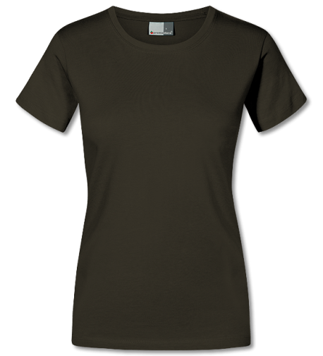 Premium Damen T-Shirt khaki | S